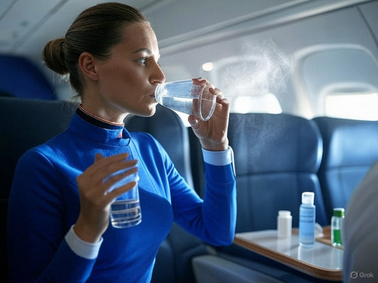 "Sky-High Hydration: A Flight Attendants Guide to Wellness"